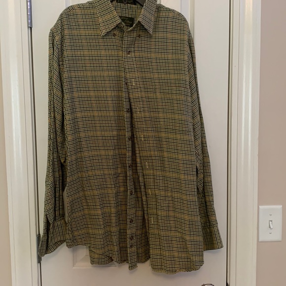 Men’s Orvis long sleeve shirt. 80%cotton/ 20% wool. Size large - Picture 1 of 3